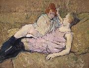 Henri de toulouse-lautrec The Sofa oil on canvas